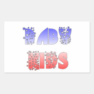 Mooie Franse Baby Kinder nationale vlagkleuren Rechthoekige Sticker