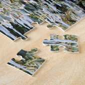 Mooie Frosty Autumn Branches Icicle Icic Leaf Legpuzzel (Zijkant)