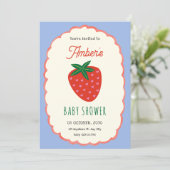 Mooie fruit baby shower kaart (Staand voorkant)