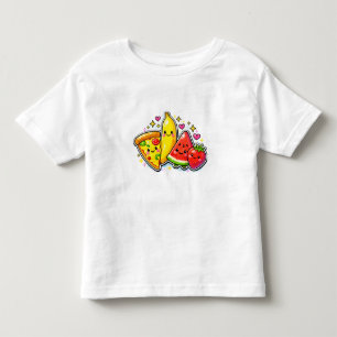 Mooie Fruit en Pizza Y2K Peuter T-Shirt