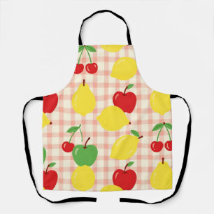 Mooie Fruit Gingham Patroon Schort