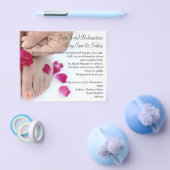 Mooie Fuchsia Roze Roze Pedicure Salon Flyer (Enkel)