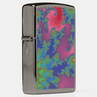 Mooie funky regenboogkleurige fractale kunst