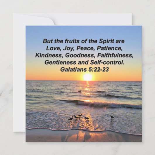 MOOIE GALATEN 5 ZONSONDERGANG KAART (Voorkant)