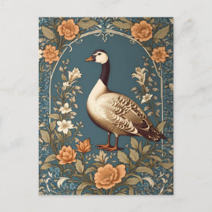 Mooie gans William Morris Geïnspireerd Briefkaart