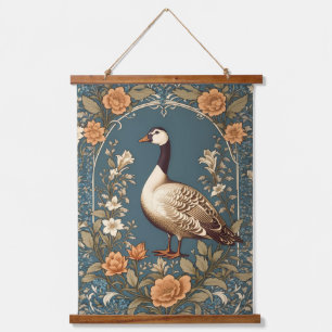 Mooie gans William Morris Geïnspireerd Hangend Wandkleed