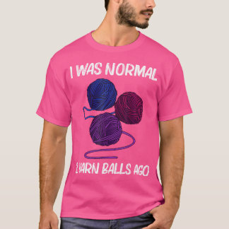 Mooie garen cadeau voor mannen vrouwen haakster br t-shirt
