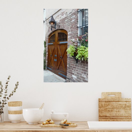 Mooie Gateway in Charleston Poster (Keuken)