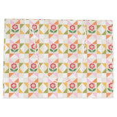 Mooie gebloemde patchwork quilt cadeautas (Achterkant)