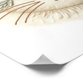 Mooie Geborduurde Kat Wanddecoratie voor Kattenlie Poster (Hoek)