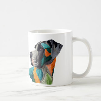 Mooie gedetailleerde unieke stijl Great Dane mok
