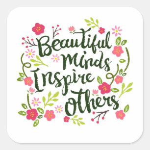 Mooie geesten inspireren anderen citeren Sticker S