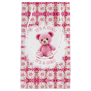 Mooie Gehaakte Teddybeer Meisjes Baby Shower Klein Cadeauzakje