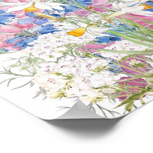 mooie geheime tuinininkt en waterverf poster (Hoek)