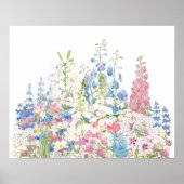 mooie geheime tuinininkt en waterverf poster (Voorkant)