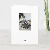 Mooie gekleurde  motorfiets foto kaart (Achterkant)