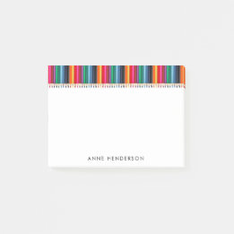 Mooie gekleurde potloden Persoonlijke naam van de Post-it® Notes