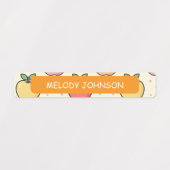 Mooie Gele Appelpatroon Kleur Gecodeerd Labels (Design 1)