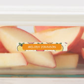 Mooie Gele Appelpatroon Kleur Gecodeerd Labels (Aangebracht)
