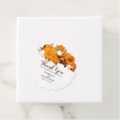 Mooie gele bloemen bedankjes labels (In situ)