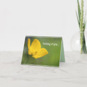 Mooie gele Buttercup bloemennatuur Kaart (Voorkant)