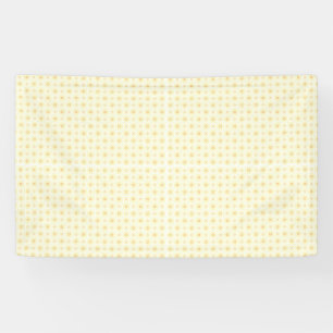 Mooie gele cirkels op witte achtergrond spandoek
