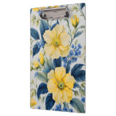 Mooie gele en blauwe bloemen klembord (Links)