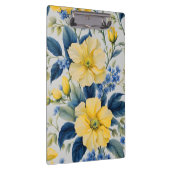Mooie gele en blauwe bloemen klembord (Rechts)