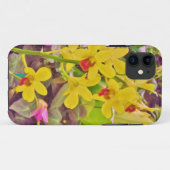 Mooie gele herfstorchideeën Case-Mate iPhone case (Achterkant (horizontaal))