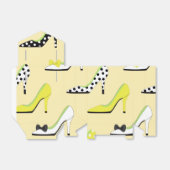 Mooie Gele Hoge Hakken Bedankdoosjes (Uitgevouwen)