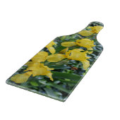 Mooie Gele Iris Bloemen Snijplank (Hoek)