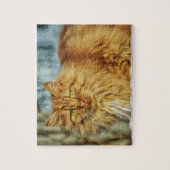 Mooie gele kat legpuzzel (Verticaal)