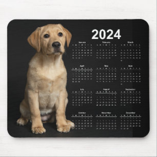 Mooie gele Labrador Retriever 2024 Kalender Muismat