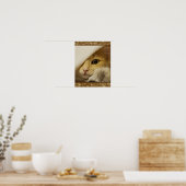 Mooie Gele Poster van een Kittens (Keuken)