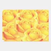 Mooie gele Rose Inpakpapier Vel (Voorkant 2)