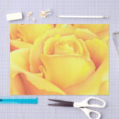 Mooie gele Rose Tissuepapier (Craft)