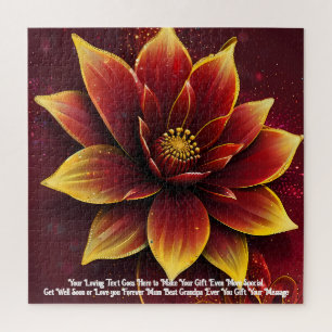 Mooie Gele & Roze Bloesem Aangepaste Cadeau Boodsc Legpuzzel