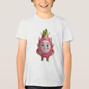 Mooie Gelukkige Drakenfruit 3D Karakter T-shirt