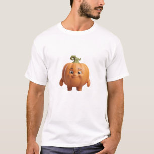 Mooie Gelukkige Pompoen 3D Karakter T-shirt