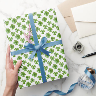 Mooie Geluks Klaver Patroon Cadeaupapier
