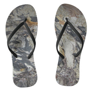 Mooie gemarmerde kleuren in de Stille Oceaan Teenslippers