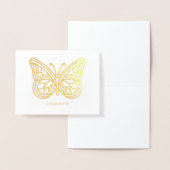 Mooie geometrische vlinder folie kaarten (Display)