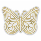 Mooie geometrische vlinder sticker (Voorkant)