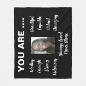 MOOIE GEPERSONALISEERDE FLEECE DEKEN (Voorkant)