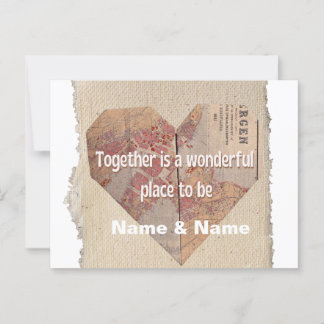 Mooie gepersonaliseerde kaart voor uw geliefde