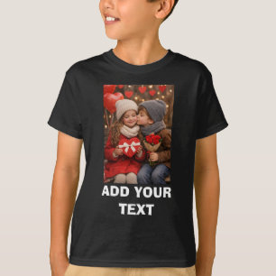 Mooie gepersonaliseerde T-shirt met bewerkbare fot