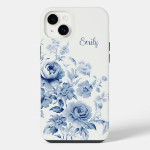 Mooie gepersonaliseerde waterverf blauwe rozen