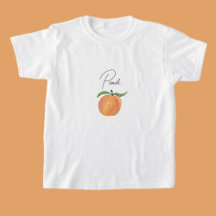 Mooie Geschilderde Perzik Fruit Illustratie