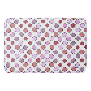 Mooie gespikkelde roze en paarse patroon badmat