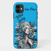 Mooie getatoeëerde dame  Case-Mate iPhone case (Achterkant)